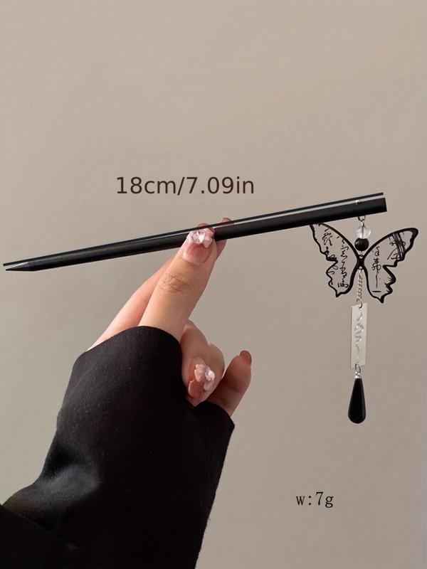 Elegant Butterfly Hair Pin, Women's Long Bob Ponytail Decoration