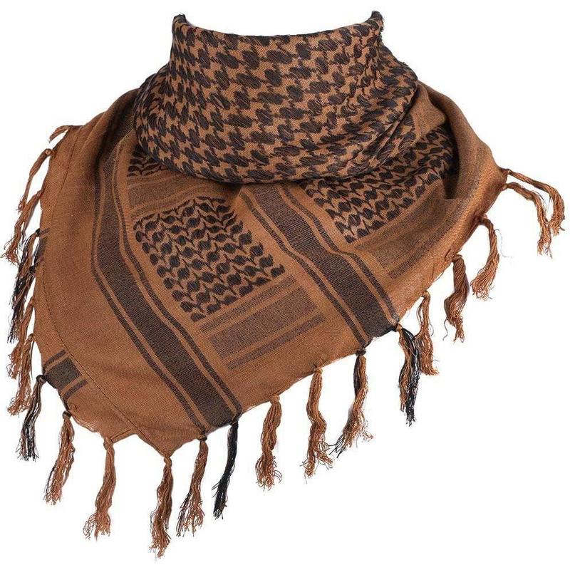 Cotton Scarf Military Shemagh Arab Tactical Desert Keffiyeh Thickened Head Neck Scarf Wrap for Women and Men 43