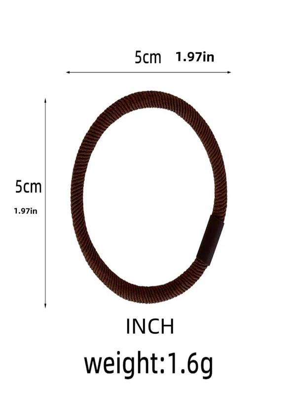 Random Color High Elastic Hair Tie, Durable Head Rope, Simple and Does Not Hurt Hair Holster Hair Ring, Fashion Hair Accessories for Women & Girls