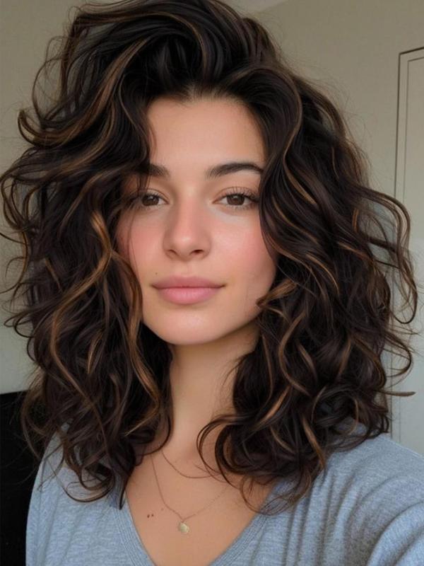 Short Curly Wavy Synthetic Hair Extensions, Clip-in Hair Extensions for Daily & Party Hairstyle Decoration, Striking Natural Fluffy Hairpiece for Women