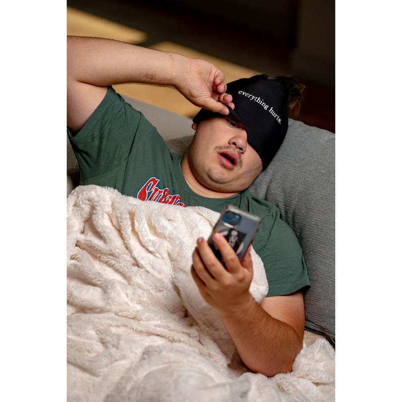 Cooling Hangover Relief Cap - “Everything Hurts” - Soft and Stretchable Gel, Headache & Migraine Relief