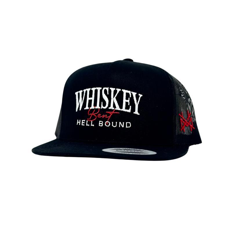 Whiskey Bent Hell Bound Trucker Hat for Men and Women