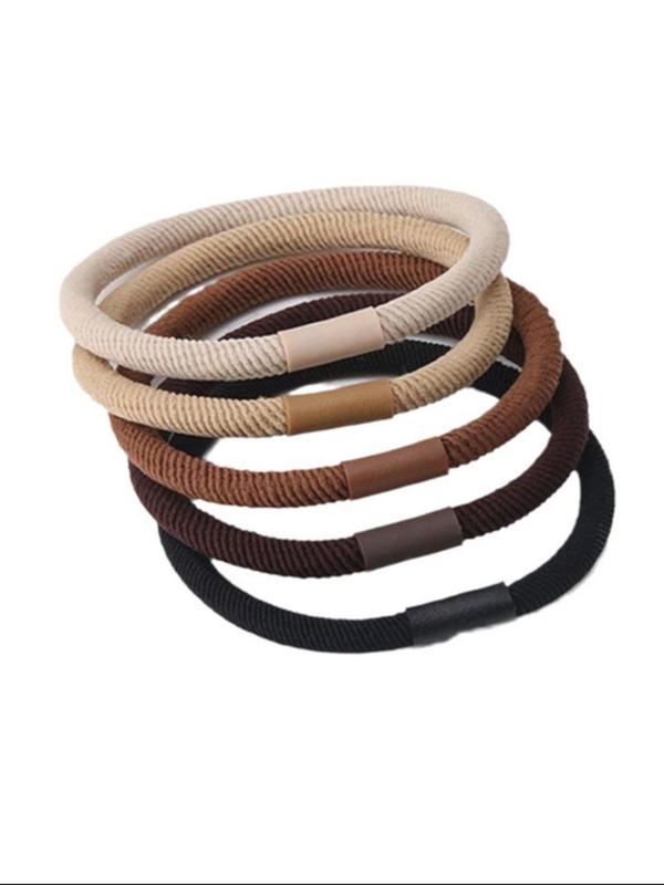 Random Color High Elastic Hair Tie, Durable Head Rope, Simple and Does Not Hurt Hair Holster Hair Ring, Fashion Hair Accessories for Women & Girls