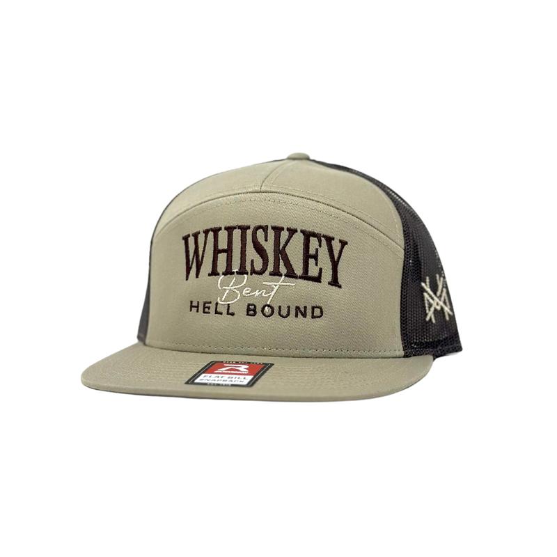 Whiskey Bent Hell Bound Trucker Hat for Men and Women