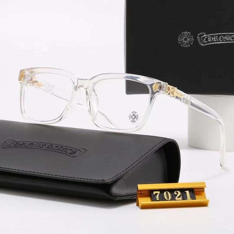 Sleek Chrome Heart Glasses: Stylish, High-End Eyewear for Men and Women, Perfect for Fashionable Looks and Prescription Lenses