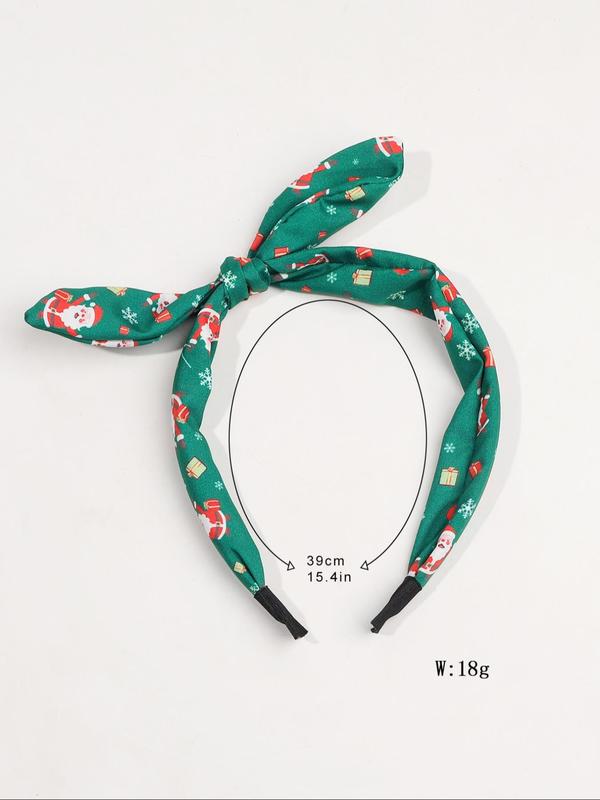 Cute Christmas Themed Knot Design Headband, High Stretch Hair Hoop for Women & Girls, Fashion Hair Accessories for Party, Daily Clothing Decor