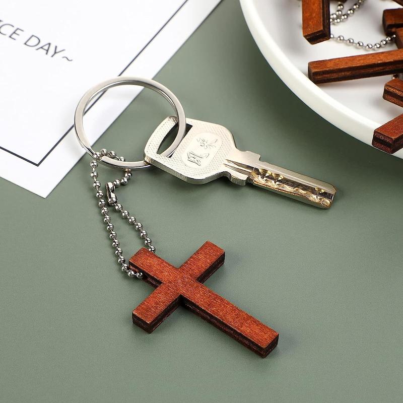 Wooden Cross Pendant, 25pcs set Mini Wooden Cross Pendant, DIY Jewelry Making Supplies For Necklace Bracelet Earrings