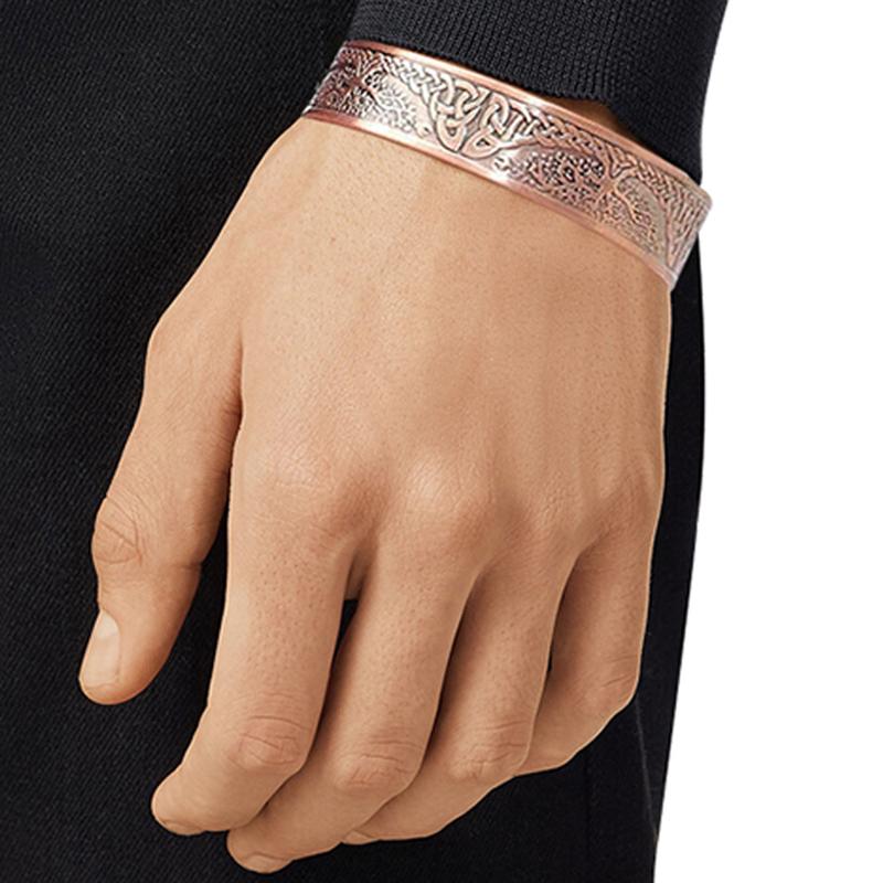 Adjustable Tree of Life Magnetic Therapy Copper Bracelet – for Men & Women, Stylish Health Accessory