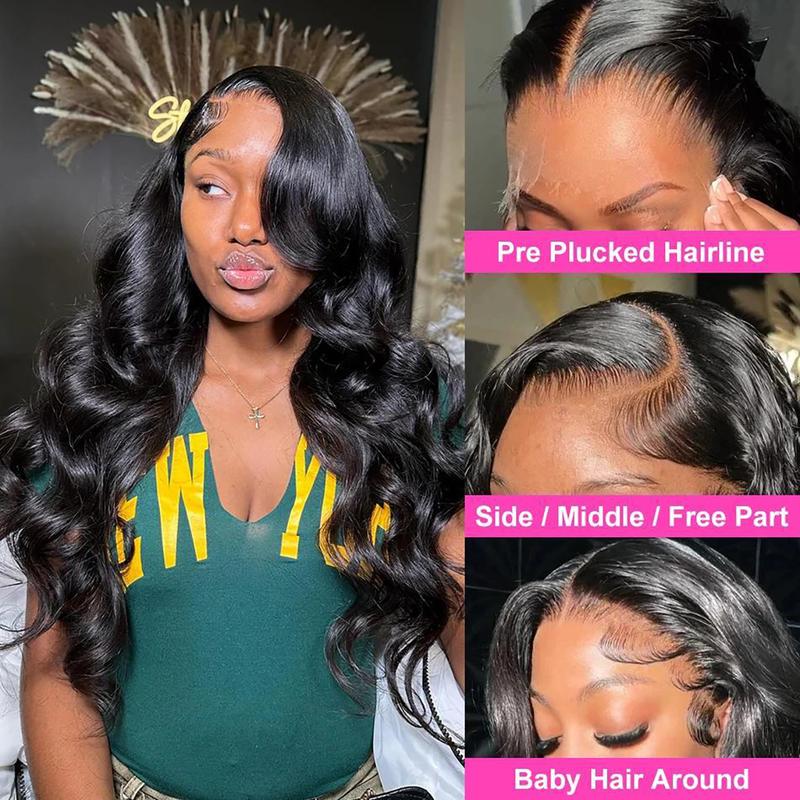 Tahikie Body Wave 13x6 HD Lace Frontal Wigs Human Hair Wig Pre Plucked with Baby Hair For Women