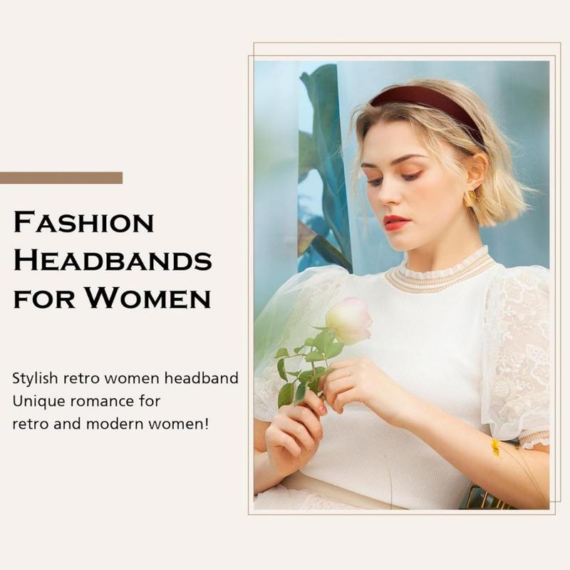 10 Pcs Headbands, Wide Knotted Fashion Turban Headbands Hair Hoops Accessories for Women and Girls(Creative Life Pavilion)