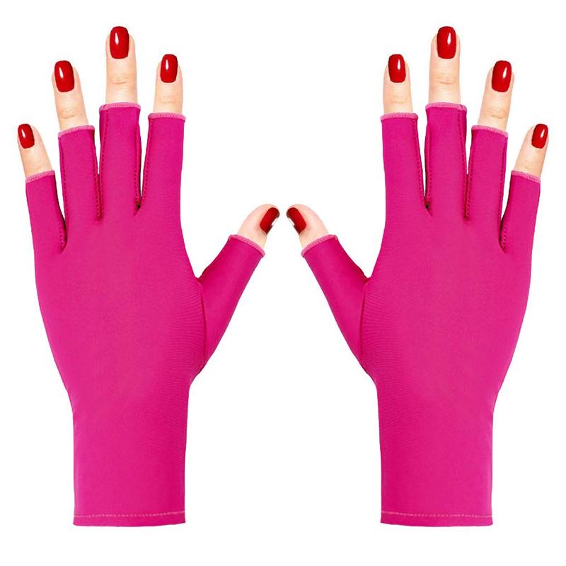 UV Gloves UPF50+ Fingerless UV Light Gloves ,UV  Manicure Gloves UV Protection Gloves