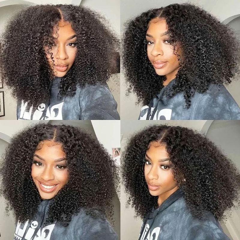 FORGIRLFOREVER Wear And Go Glueless Wig 6x4 Pre Cut Mongolian Kinky Curly Wig Beginner Friendly Ready To Go Lace Front Closure Human Hair Wig