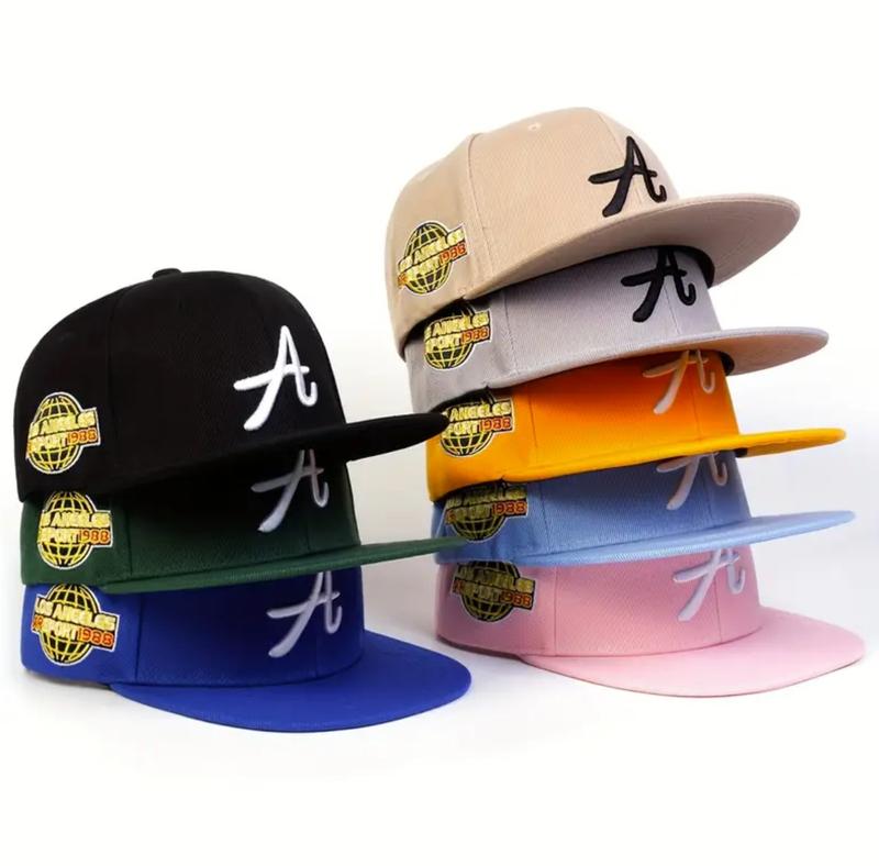 Los Angeles Embroidery Baseball Cap Casual Hip Hop Snapback Hat Adjustable Sunshade Dad Hats For Women Men Quick Dry Water-Resistant Breathable Comfortable Unisex Man Woman Set