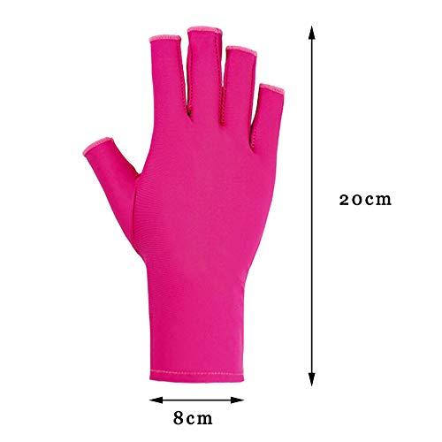 UV Gloves UPF50+ Fingerless UV Light Gloves ,UV  Manicure Gloves UV Protection Gloves