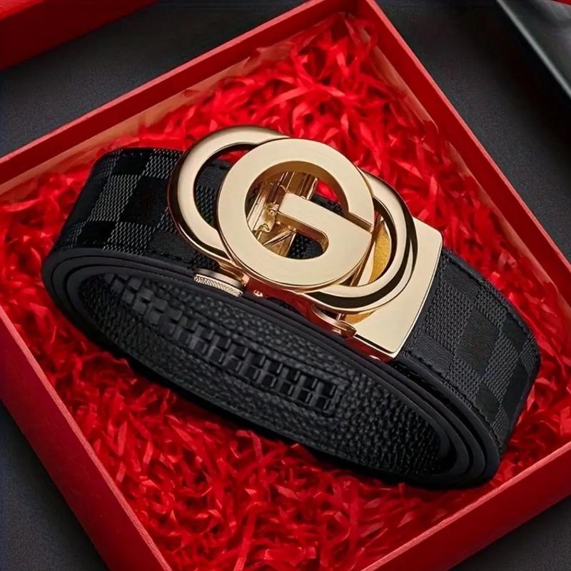 Letter G Buckle Trendy Versatile Belt, Men's Casual Business Formal Belt, Ideal Choice For Gift men belt guy