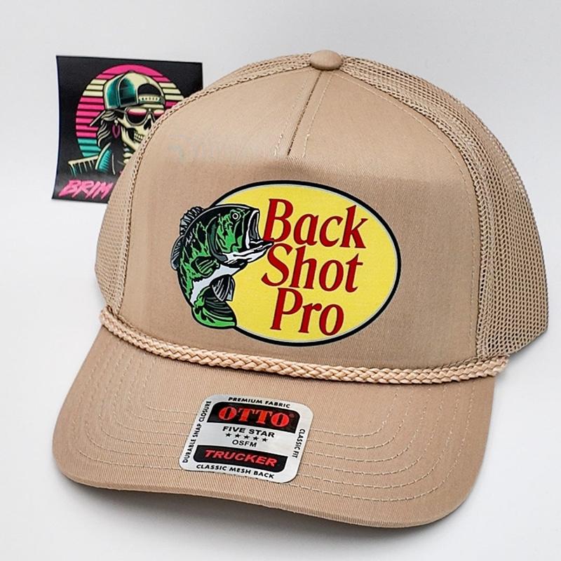 Back Shot Pro Trucker Hat | Couples Husband Funny Cap | Fish Trucker Hat | Gorra del Pescado