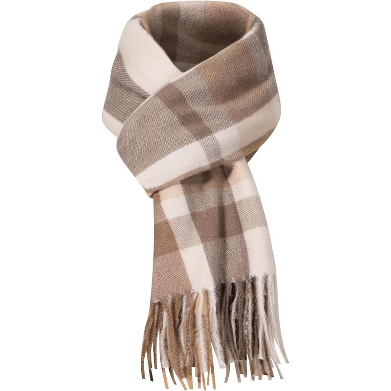 Scarf for Women - Winter Scarf for Women Fashion Cashmere Feel Plaid Scarfs for Women