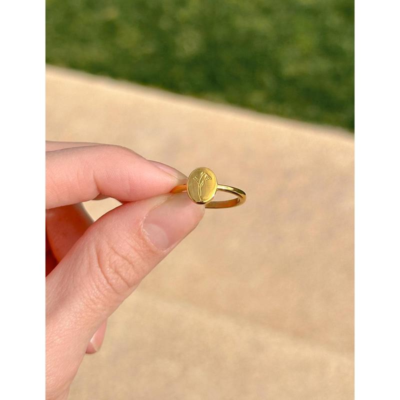 Gold Wildflower Ring