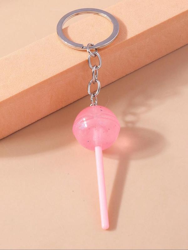 Cute Lollipop Charm Design Keychain, Fashionable Keychain for Women & Girls, Trendy All-match & Exquisite Keychain for Birthday Gift