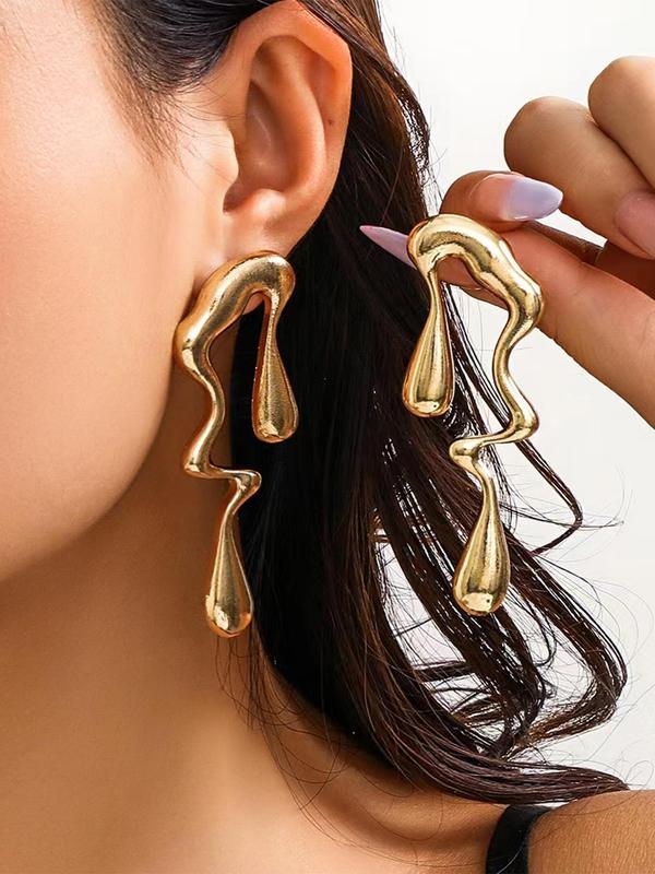 Summer Fashionable Geometric Design Dangle Earrings, Fashion Jewelry for Party, Daily Clothing Decor, Trendy All-match & Exquisite Jewelry for Birthday Gift