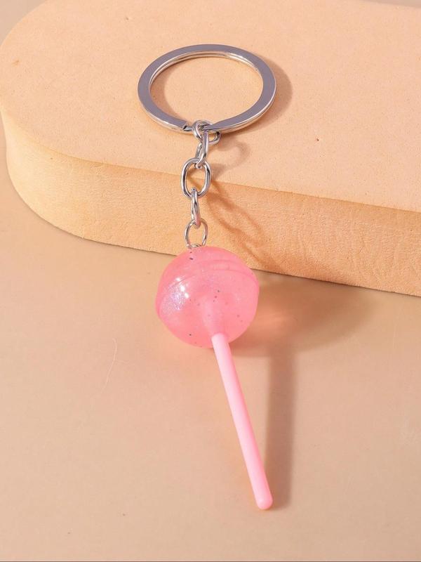 Cute Lollipop Charm Design Keychain, Fashionable Keychain for Women & Girls, Trendy All-match & Exquisite Keychain for Birthday Gift