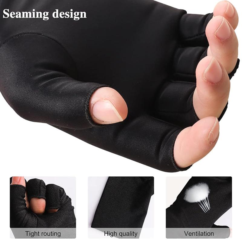 UV Gloves UPF50+ Fingerless UV Light Gloves ,UV  Manicure Gloves UV Protection Gloves