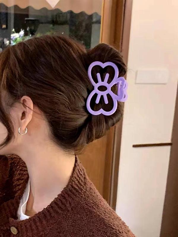 Cute Hollow out Bow Design Hair Claw, Fashion All-match Hair Accessories for Women, Cute Lovely Hairwear for Day Outfit & Daily Use, Fall Outfits, Earthtone Fall Freshness