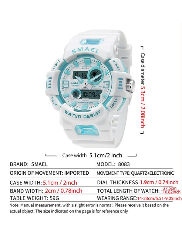 Fashion Digital Watch with Date Display for Women and Girls, Casual Sporty Quartz Waterproof Wristwatch With Box