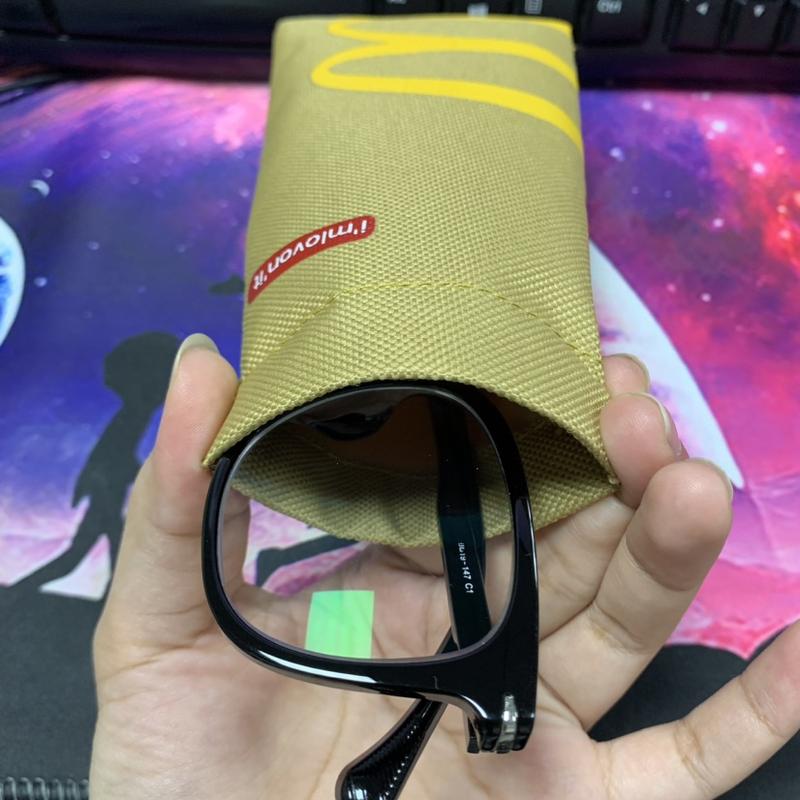 McDonald's Sunglasses Case Funny Soft Travel Eyeglass Bag for Women Men