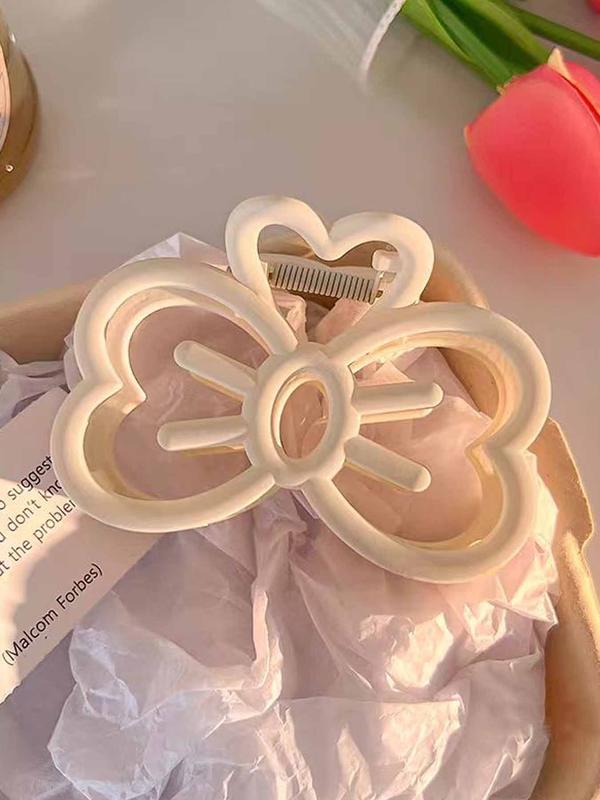 Cute Hollow out Bow Design Hair Claw, Fashion All-match Hair Accessories for Women, Cute Lovely Hairwear for Day Outfit & Daily Use, Fall Outfits, Earthtone Fall Freshness