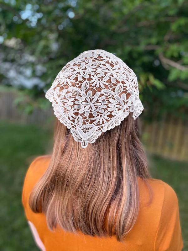 Cute Hollow Flower Lace Plain Headband, Casual Versatile Hair Accessories for Women, Minimalist Headwear Suitable for Hair, Fashion Hair Accessories for Party, Daily Clothing Decor