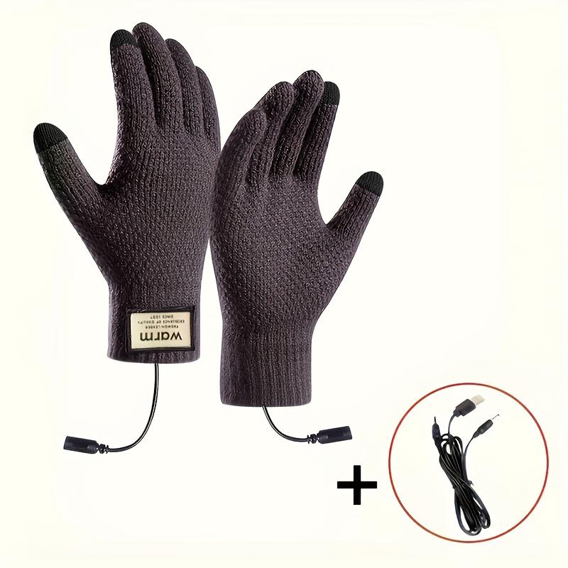 Warm Touch Heating Gloves-Suitable for Touch Screen, USB Power Supply, Warm Work and Cycling Gloves, Suitable for Cold Weather-Perfect Outdoor Activities Accessories