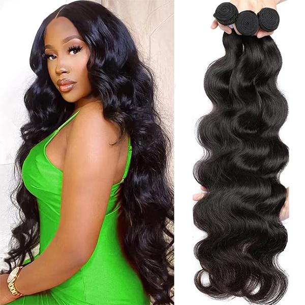 Straight Body Wave Hair Bundles Raw Hair Bundles 1 3 4 Bundles Deal 100% Human Hair Weave bundles 100g pc