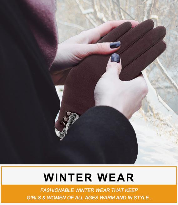 [blackfriday sale] Womens Winter Warm Gloves with Sensitive Touch Screen Texting Fingers, Fleece Lined Windproof Gloves