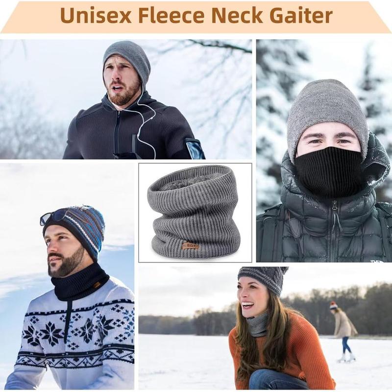 3 Pack Winter Neck Gaiters Neck Warmer with Thermal Thick Warm Fleece Lined Cold Weather for Men Women