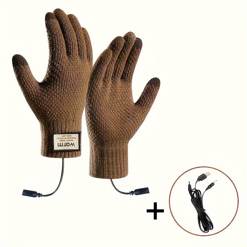 Warm Touch Heating Gloves-Suitable for Touch Screen, USB Power Supply, Warm Work and Cycling Gloves, Suitable for Cold Weather-Perfect Outdoor Activities Accessories