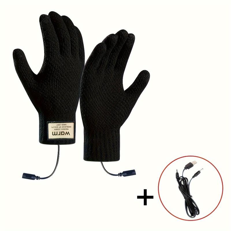 Warm Touch Heating Gloves-Suitable for Touch Screen, USB Power Supply, Warm Work and Cycling Gloves, Suitable for Cold Weather-Perfect Outdoor Activities Accessories