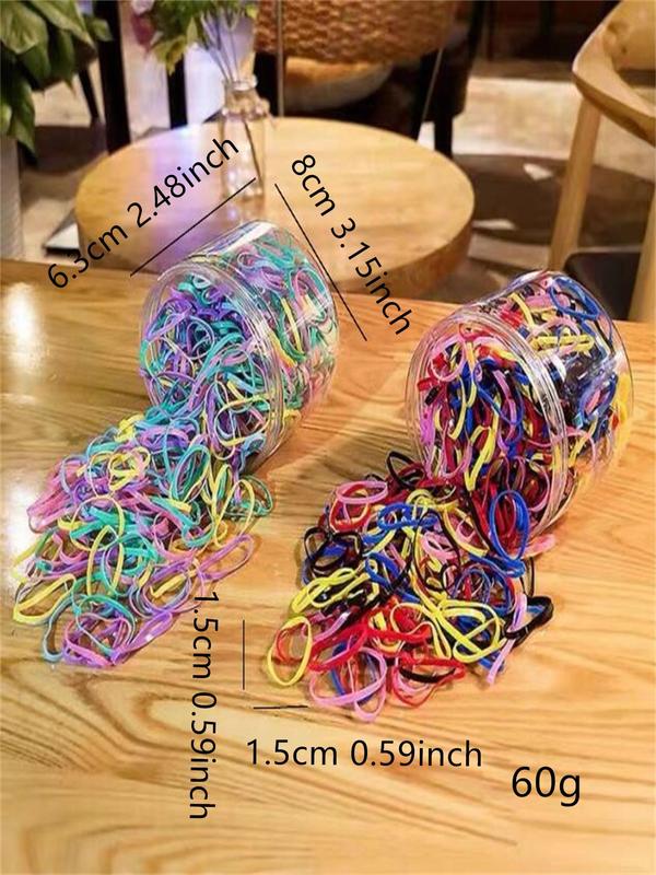 Disposable Hair Ties, Plain Color Hair Scrunchies, Simple Hair Accessories for Women & Girls, Minimalist Headwear Suitable for Thick Hair