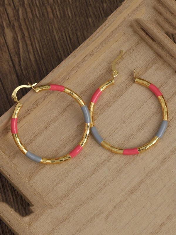 Women's Boho Style Minimalist Hoop Earrings, Fashion Retro Hoop Earrings for Party, Daily Decor, Trendy All-match Vintage Jewelry As Birthday Gift for Women & Girls