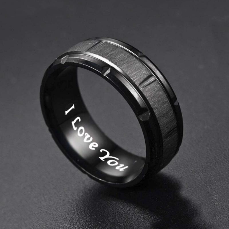 Minimalist Fashion Men's Rings Suitable For Everyday Wear, Couple Jewelry