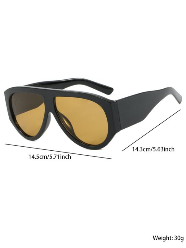 Women's Fashionable All-match Tinted Lens Sunglasses, Trendy Casual Sunglasses for Everyday Use, Fashion Accessories for Outdoor Activities