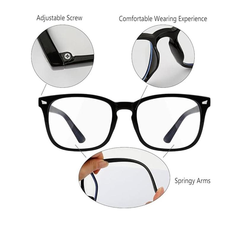 2 Pack Computer Gaming Glasses, Multi-purpose Eye Protection Tool for Camping, Hiking, Driving, Cycling