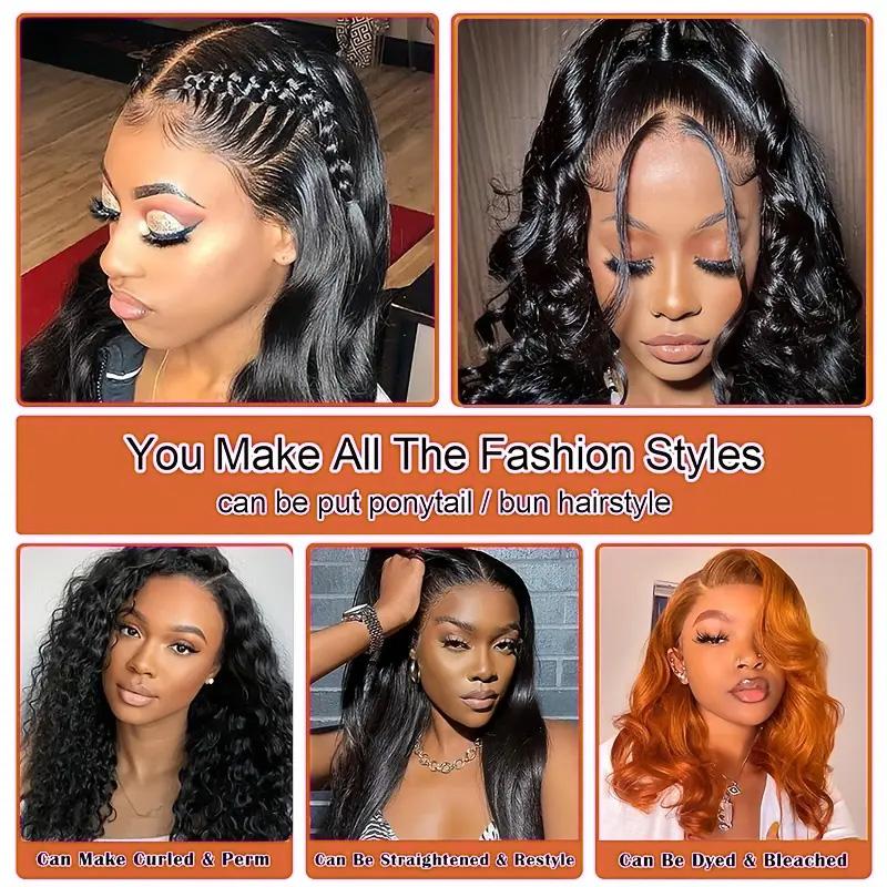 SuperNova 24 Inch Body Wave 13x6 Transparent Lace Front Wigs Glueless Human Hair Wigs For Black Women