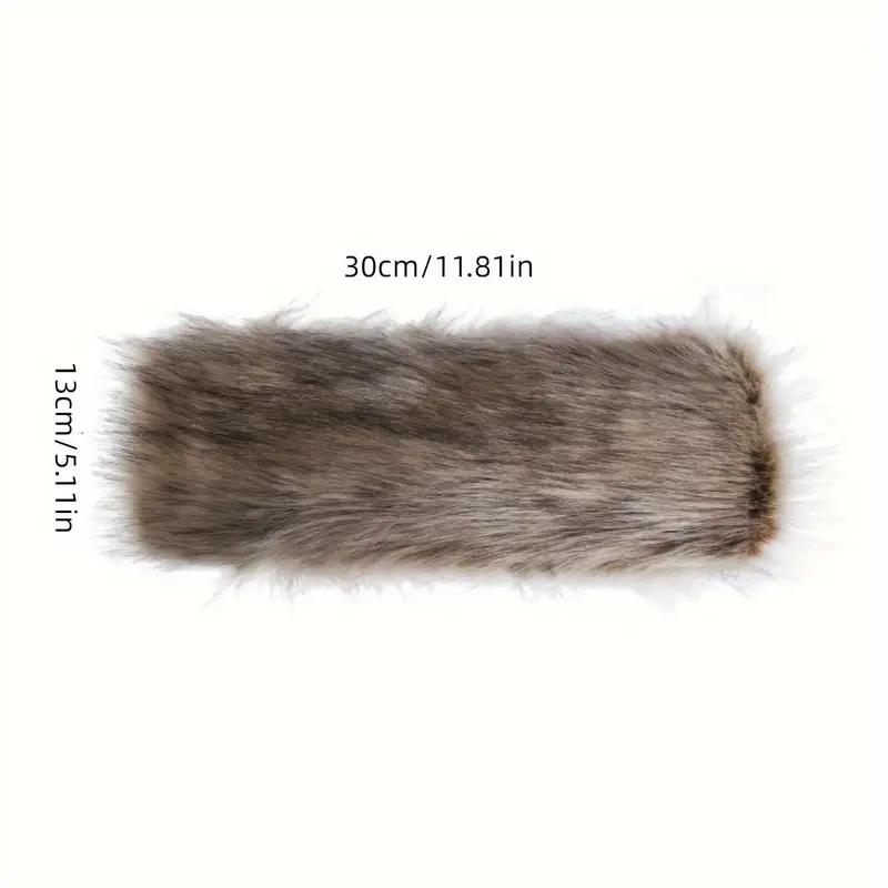 2pcs Faux Fur Women's Headbands, Elastic Women's Winter Warm Earmuffs, Casual and Fashionable for Daily Wear