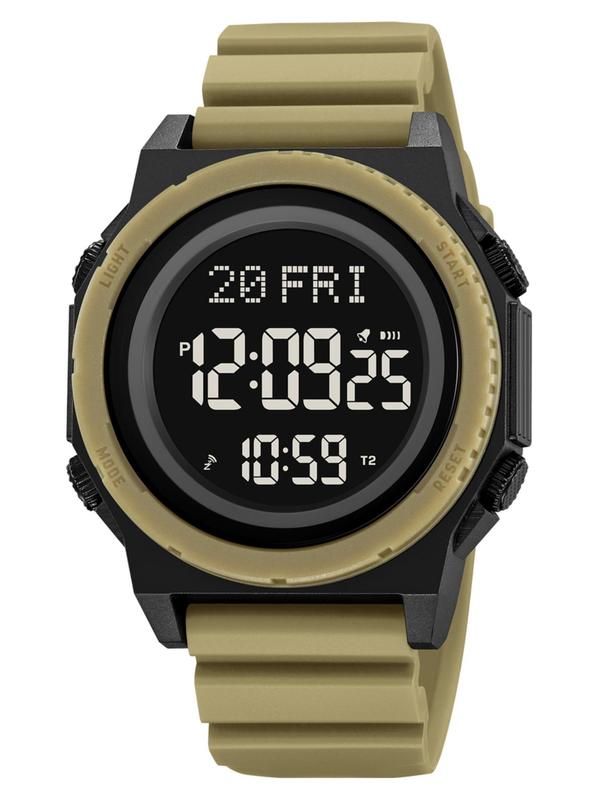 Men's Fashion Digital Watch, Casual Sporty Digital Watch with Luminous Dial & Alarm Mode, Waterproof Electronic Watch with Box for Men