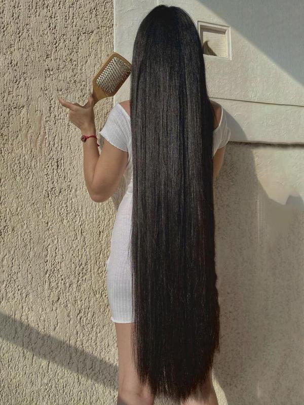 20 24 28 32 40 Inch Long Straight Clip-in Hair Extension,  Natural Fluffy Synthetic Hair Extension for Daily Use, Chic Heat Resistant Hair Piece for Party & Daily Hairstyle Decor