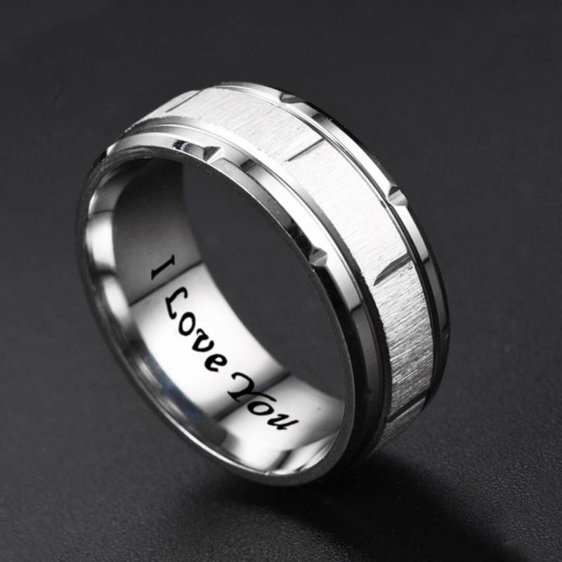 Minimalist Fashion Men's Rings Suitable For Everyday Wear, Couple Jewelry