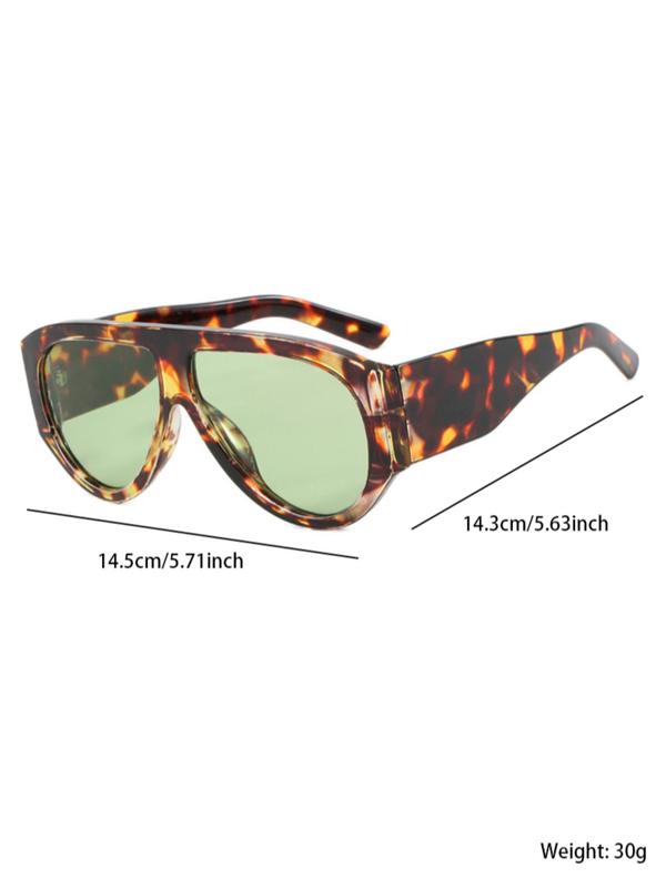 Women's Fashionable All-match Tinted Lens Sunglasses, Trendy Casual Sunglasses for Everyday Use, Fashion Accessories for Outdoor Activities