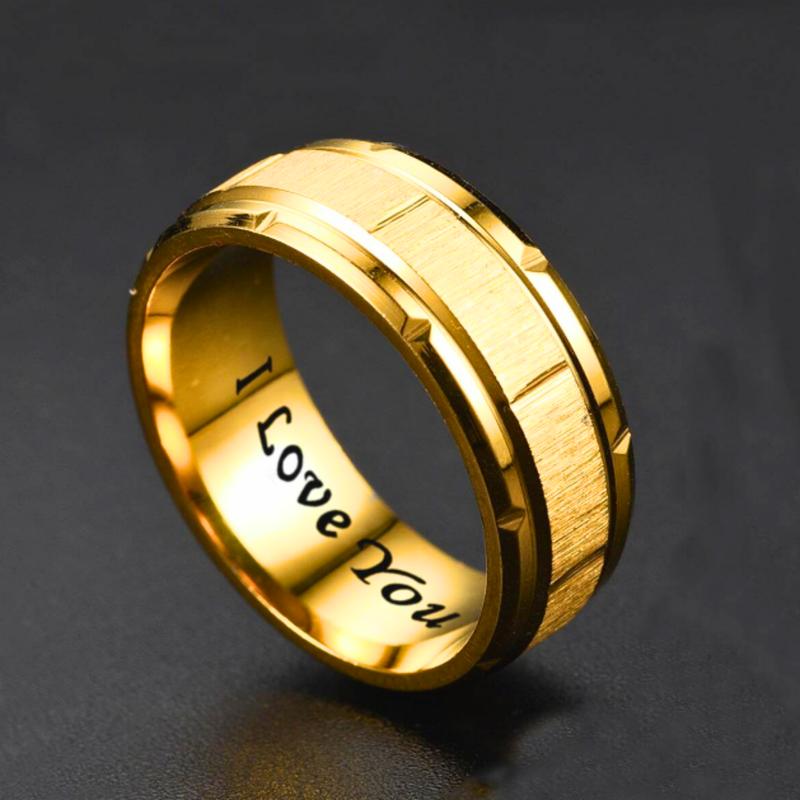 Minimalist Fashion Men's Rings Suitable For Everyday Wear, Couple Jewelry