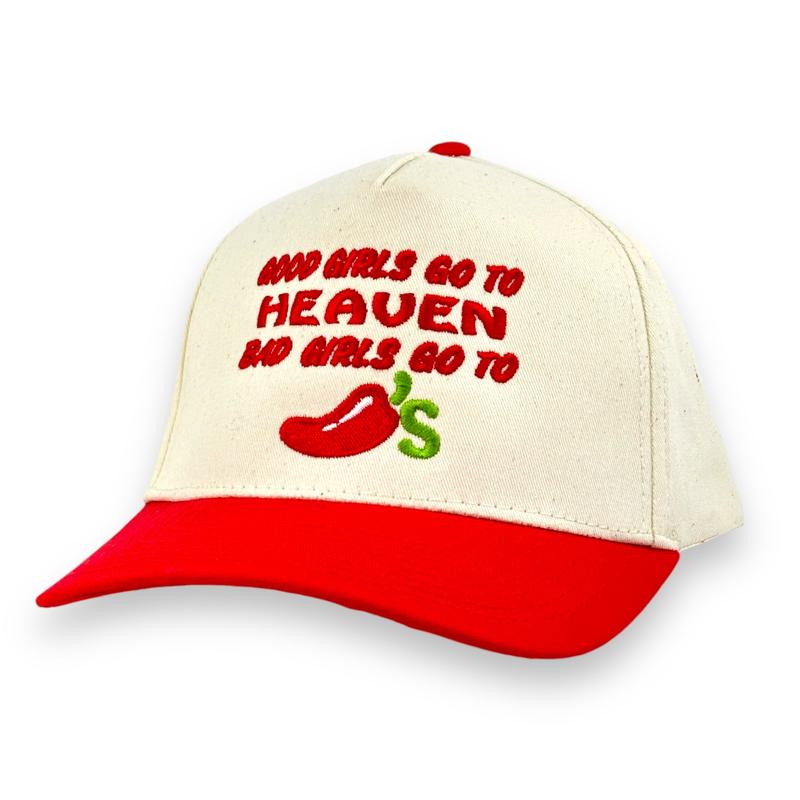 GOOD GIRLS GO TO HEAVEN HAT CUSTOM EMBROIDERY